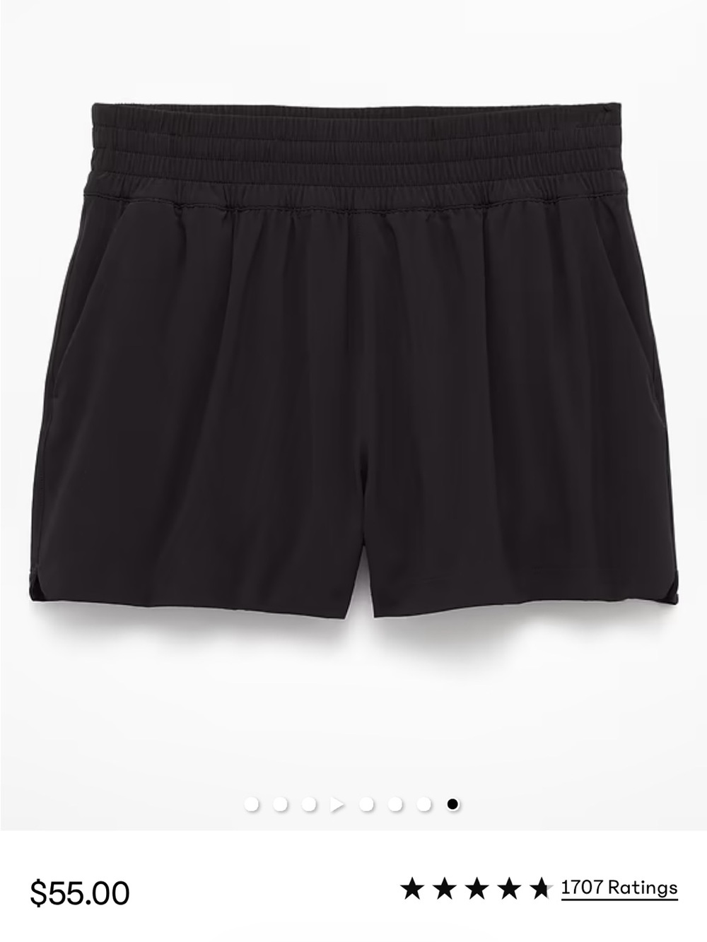 Athleta high rise shorts